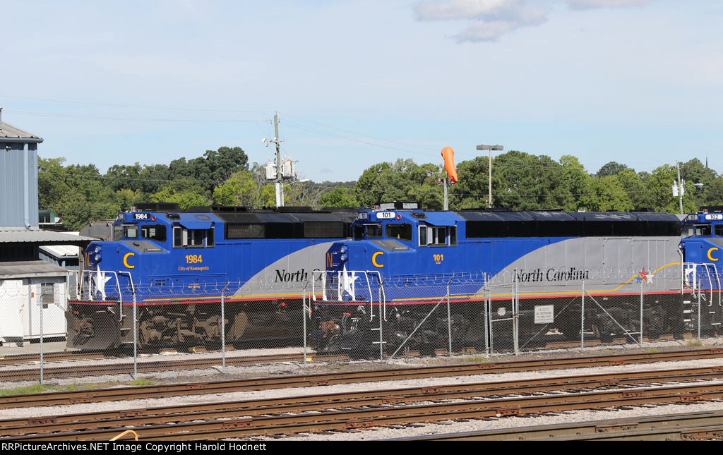 RNCX 1984 & 101 sit in the yard on a sunny Saturday